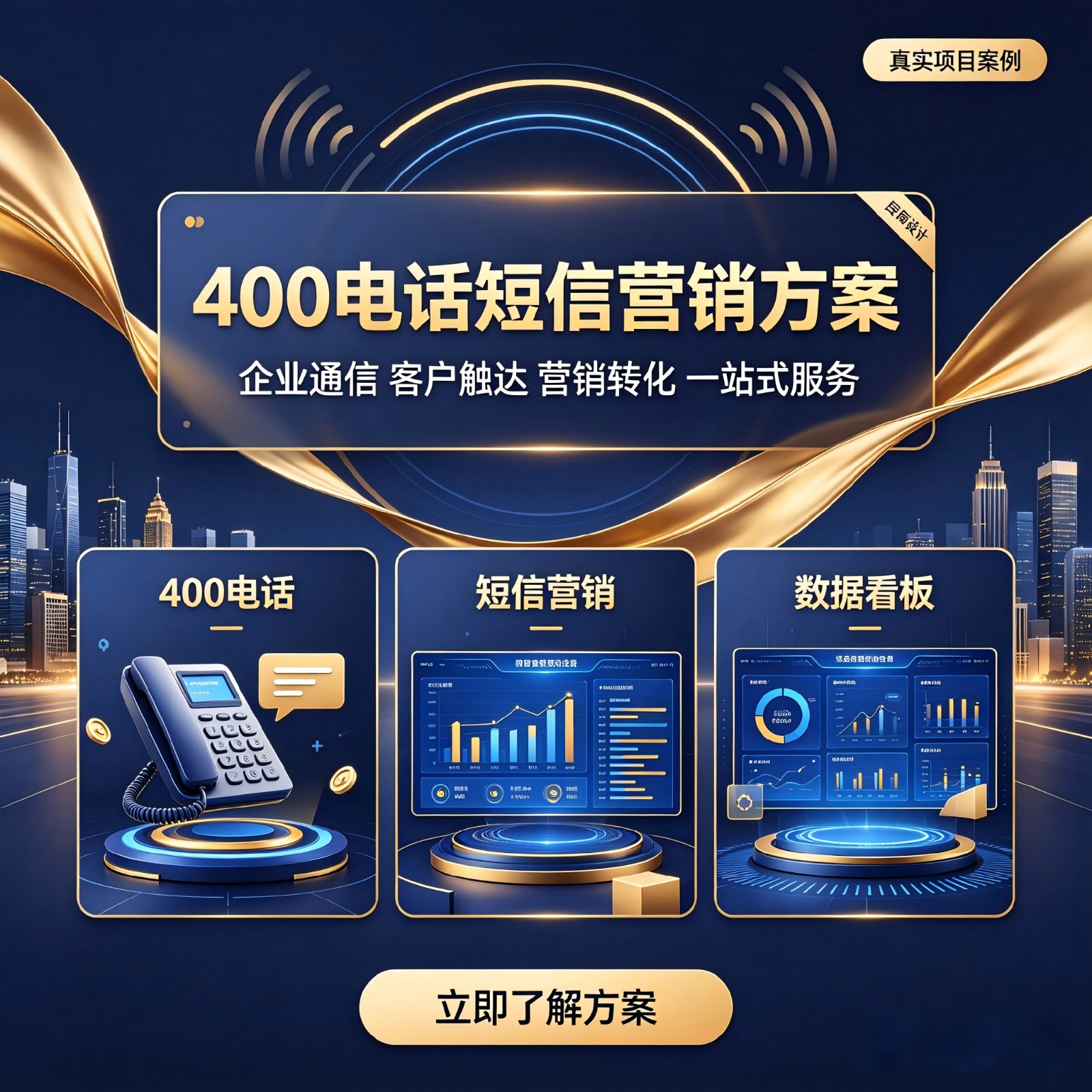商务企业400电话短信营销一体化案例